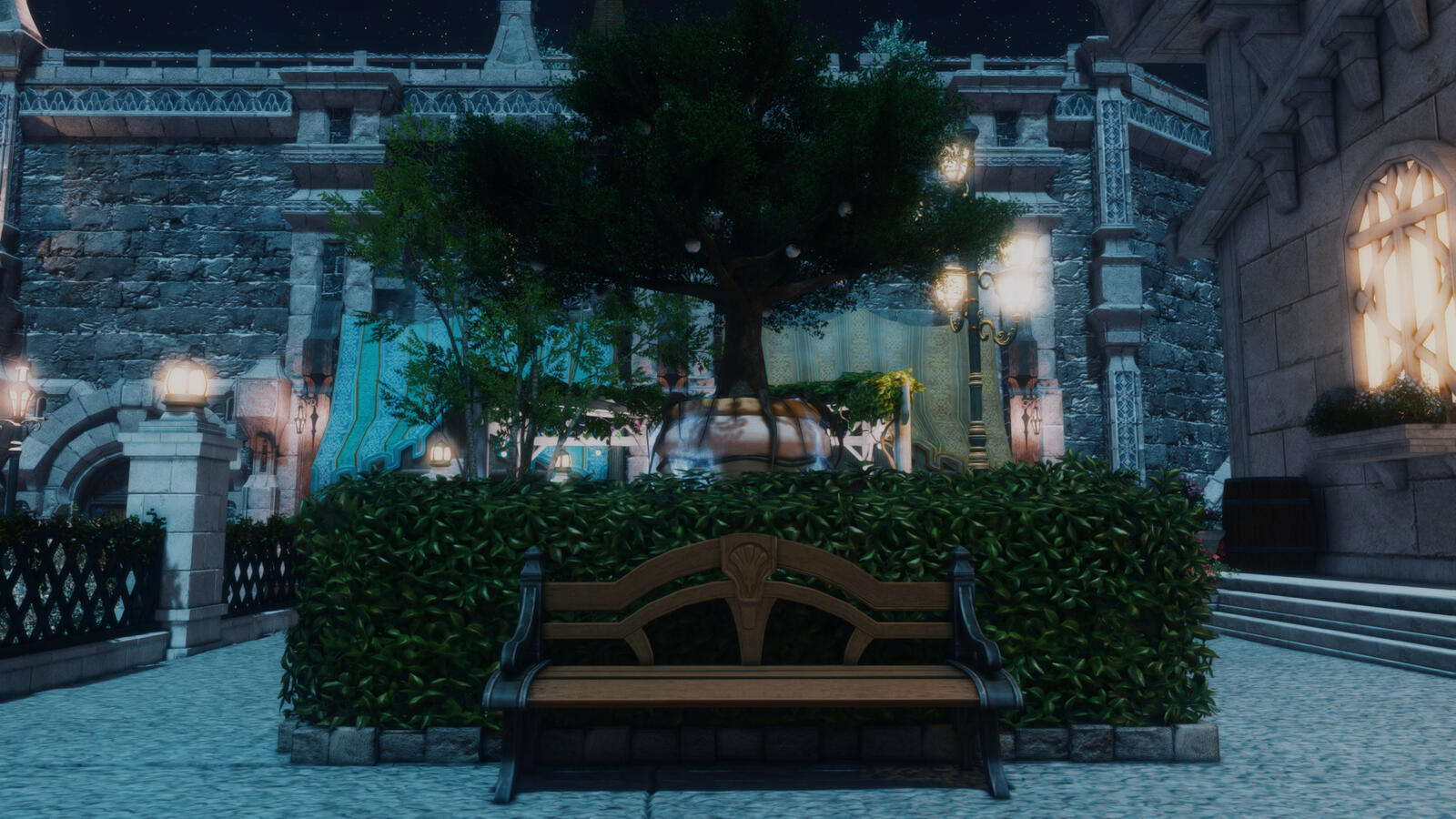 Set #008 - Park Bench (Night)